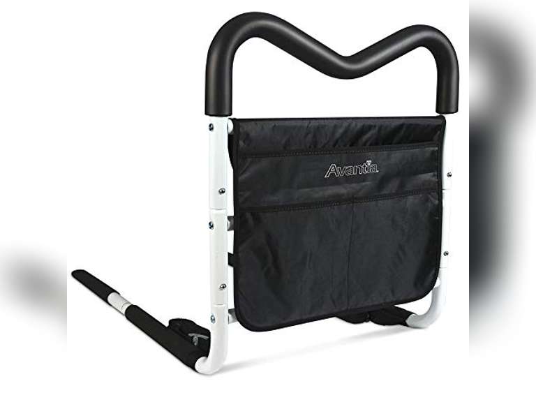 Avantia M-Safe Height Adjustable Bed Safety Rail with Unique M-Shape for Multiple Gripping Positions, Compact Design Ideal for Travel, Easy Assembly 59