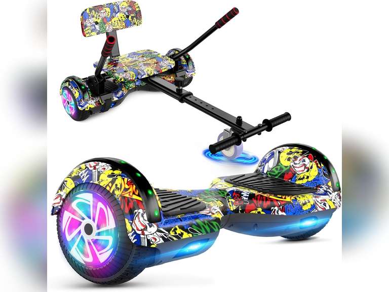 CBD Scooter with Corlorful LED Lights,6.5" Wheels, Dual 300W Motor Scooter for Kids Girls Boys Adults, All Ages 170