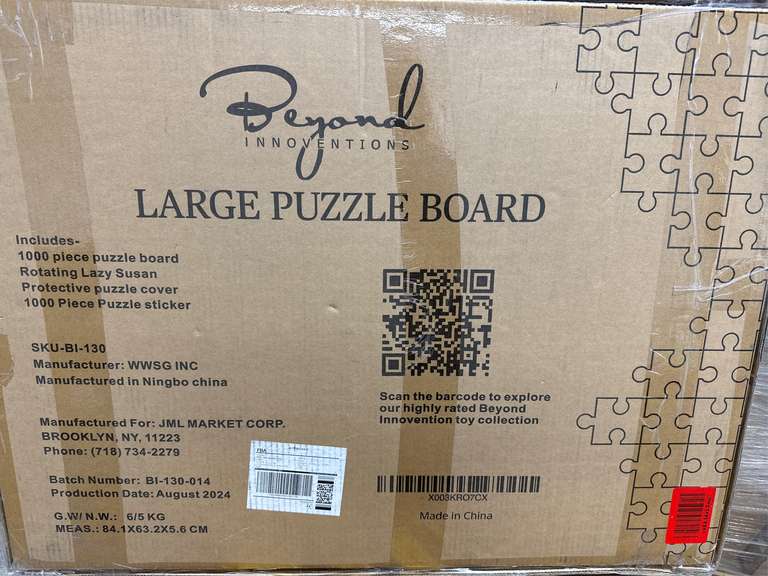1000 Piece Wooden Jigsaw Puzzle Table - 4 Drawers, Rotating Puzzle Board | 30 X 22 Jigsaw Puzzle Board | Puzzles Cover Included - Portable Puzzle Tables for Adults and Kids by Beyond Innoventions 45