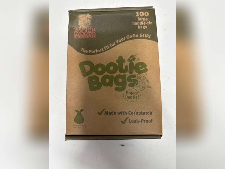 Pooch Approved Dootie Bags - Dog Poop Bags - Tie-Handles - 100 Count Dootie Strong Leakproof Bags - Perfect for Dogs & Cats - Litter - Pet Waste Cleanup - Swivel Bin & GoGo Stik Scoopers 19