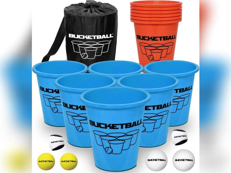 BucketBall | Original, Largest & Most Durable Brand | Supports USA Jobs | Ultimate Outdoor & Tailgate Game | Perfect for Beach, Pool, Lawn, Yard, Camping 60
