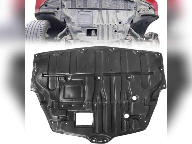 Front Engine Splash Shield Cover Compatible with Infiniti Q50 2014-2023 Q60 2017-2022 3.0L/ 3.7L V6 Replace# IN1228132 758904GE1A 69