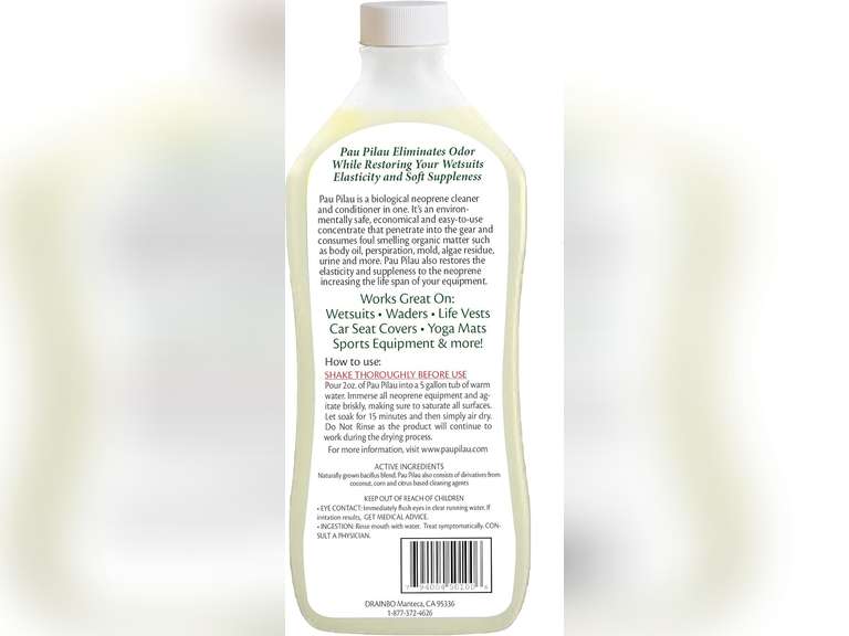 Pau Pilau Wetsuit Cleaner and Conditioner, 16-Ounce 19