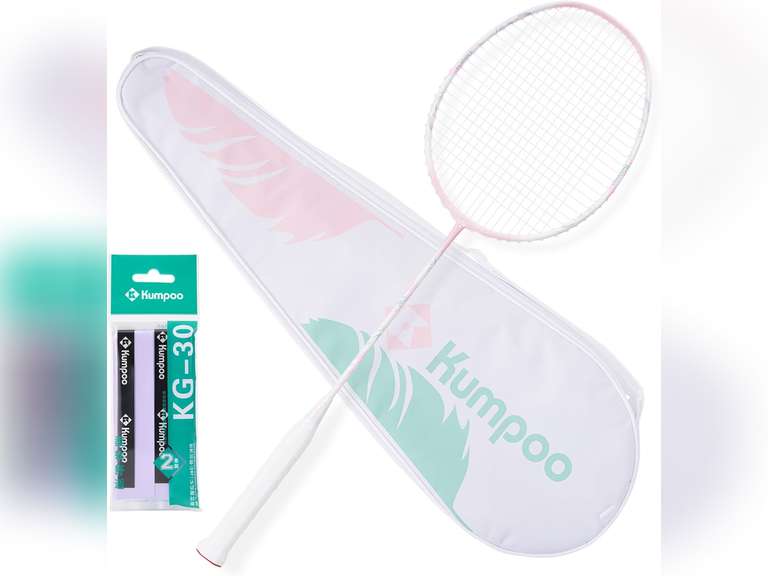 Professional Badminton Racket 5U | Carbon Fiber Badminton Racket Set with Grip Tape & Cover Bag | Pro Badminton Racquet Lightweight for Beginner, Intermediate Players Outdoor Games (Similar model) 33