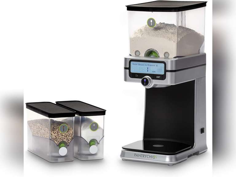Smart Storage System - Starter Kit - Automatically Measures & Dispenses from Storage Containers with Digital Scale Accuracy - Kitchen & Pantry Organization & Storage 400