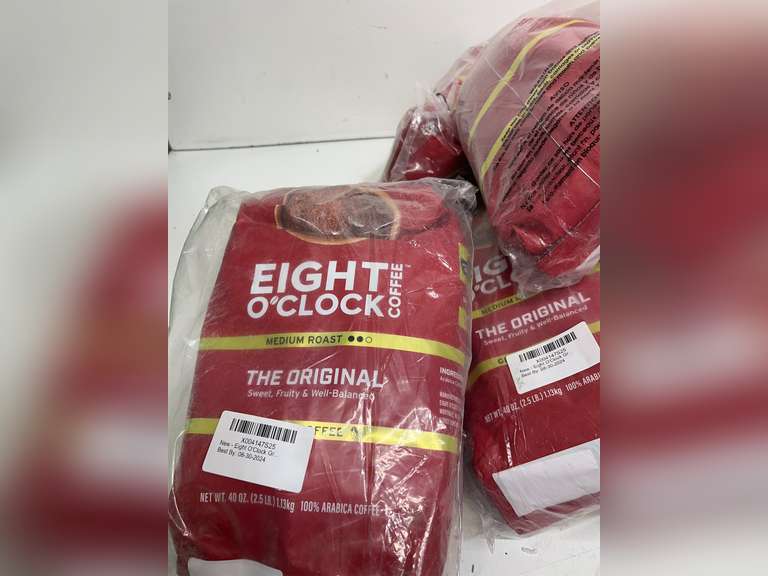 Eight O'Clock Coffee The Original Ground Coffee, Medium Roast, 40 Ounce (Pack of 1) - Sweet, Fruity, Well Balanced Best By:08-30-2024 14