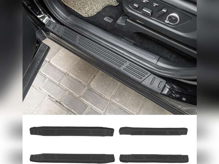 Door Sill Protector Compatible with 2020-2025 Hyundai Palisade Door Step Protector Side Edge Step Guard Car Door Dust Shield Cover 2024 Palisade Exterior Accessories 40