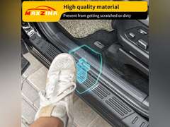 Door Sill Protector Compatible with 2020-2025 Hyundai Palisade Door Step Protector Side Edge Step Guard Car Door Dust Shield Cover 2024 Palisade Exterior Accessories 40