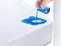 Waterproof Mattress Protector Hypoallergenic Cooling Mattress Cover 3D Breathable Noiseless Soft Bamboo Fabric Bed Cover, 8-21' Deep Pocket, Machine Washable Vinyl Free (White, Queen) 20