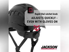 Jackson Safety CH400V Climbing-Style Hard Hat - Vented Construction Helmet with Chin Strap & Cup - ANSI Z89.1 & OSHA Compliant - (Multiple Colors) 34