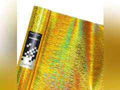 VViViD Mosaic+ Gold Brushed Holographic 1ft x 5ft Crafting Vinyl Crinkle-Free 8yr UV Finish Crafting Vinyl 10
