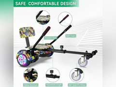 CBD Scooter with Corlorful LED Lights,6.5" Wheels, Dual 300W Motor Scooter for Kids Girls Boys Adults, All Ages 170