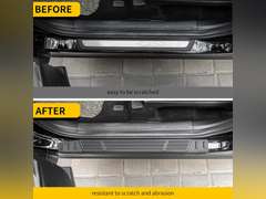 Door Sill Protector Compatible with 2020-2025 Hyundai Palisade Door Step Protector Side Edge Step Guard Car Door Dust Shield Cover 2024 Palisade Exterior Accessories 40