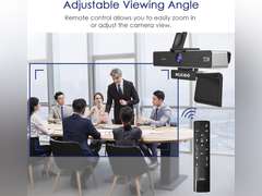 NexiGo Zoom Certified, N950P 4K Zoomable Webcam with Remote Control, Sony_Starvis Sensor, 5X Digital Zoom, Pro Web Camera with Dual Stereo Mics, for Zoom Skype Teams Twitch 130