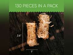 Inflame Fire Starters 130 pcs Fire Starters for Campfires, Grill, BBQ, Fireplace, Woodstove - Charcoal Starter - Waterproof, Weather-Resistant - Natural Wood Fireplace Starters 30