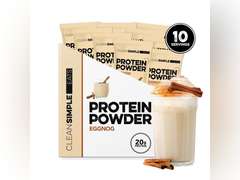 Clean Simple Eats Protein Powder Sticks - Eggnog - 11.6oz/10ct, (best by 07/2026) 29