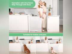 (Similar model)Likzest Retractable Baby Gate, Mesh and Pet Gate 33/' Tall, Extends up to 55/' Wide, Child Safety Gates for Stairs Doorways Hallways, Dog Cat Indoor Outdoor (White), 6*18, SH20.006DC 37