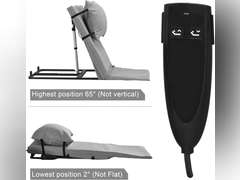 Electric Power Lifting Adjustable Bed Back Rest for Patient Back Lumbar Support, Assist Elderly to Get Out of Bed Easily, Removeable Bedrails with Pocket, 300lbs Capacity 309