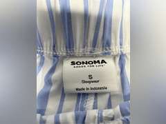 Women's Sonoma Goods For Life Striped Poplin Boxer Pajama Shorts size S 15