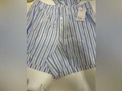 Women's Sonoma Goods For Life Striped Poplin Boxer Pajama Shorts size S 15