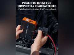 AstroAI S8 Car Battery Jump Starter, 1500A Peak Car Jumper Starter Battery Pack for Up to 6.0L Gas & 3.0L Diesel Engines, 12V Portable Jump Box with 3 Modes Flashlight and Jumper Cable (Orange) 42