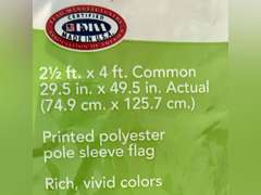 American USA Flag | 2.5x4 Ft | American Made Pole Sleeve Polyester | USA Country Flag, Indoor/Outdoor, NO Flagpole Included 10