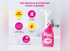 Stardrops - The Pink Stuff - The Miracle Cleaning Paste, Multi-Purpose Spray, Bathroom Foam Spray, Window & Glass Cleaner, and Cream Cleaner Bundle 29