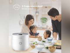 CUCKOO CR-0375F | 3-Cup (Uncooked) Micom Rice Cooker | 10 Menu Options: Oatmeal, Brown Rice & More, Touch-Screen, Nonstick Inner Pot | White 70