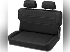 (See pictures, not complete)Bestop 3944015 Black Denim Trailmax II Rear Fold-N-Timble Reat Seat - Jeep 1955-1995 CJ5, CJ7 & Wrangler 360