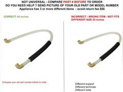 W10003250 CKD03250 X compatible with Whirlpool Washer Hose fits old number W10003250 33