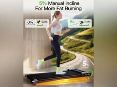 Walking Pad with Incline, Akluer Incline Treadmills for Home, 2.5 HP Under Desk Treadmill Small with Remote Control, Walking Pad Small Treadmill with LED Display 126