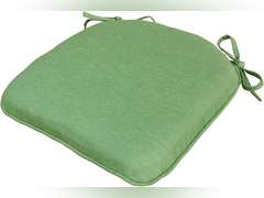 Outdoor Non Slip Chair Pad, Bistro U-Shaped Dining Chair Seat Cushions with Ties, 14x14 inch, Set of 2, (Deep Green) 40