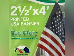 American USA Flag | 2.5x4 Ft | American Made Pole Sleeve Polyester | USA Country Flag, Indoor/Outdoor, NO Flagpole Included 10