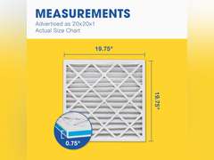 Aerostar 20x20x1 MERV 8 - 6 Count - High Efficiency Pleated HVAC, Furnace & Air Conditioner Filters - Removes Dust, Lint, Mold & Allergy-Causing Pollen 29