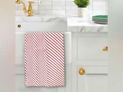 Christmas Striped Kitchen Towel Red - Wondershop (6 pack) 18