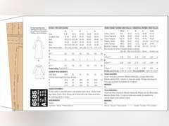 New Look Misses' Coat with Hood Sewing Pattern Packet, Design Code S9129, Sizes XS-S-M-L-XL, Multicolor 9