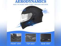 Bluetooth Motorcycle Helmet,Modular Motorcycle Helmet with Bluetooth,DOT Approved Dual Visor Full Face Flip up Bluetooth Integrated Motorcycle Helmets for Adults Men Women 120