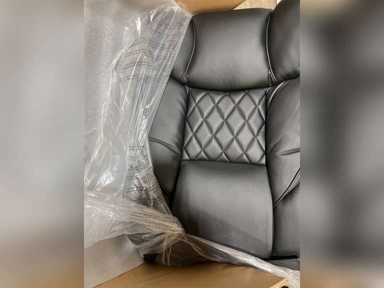 GTRACING Gaming Chair,Office Chair with Pocket Spring Lumbar Support, Ergonomic Comfortable Wide Office Desk Computer Chair with Outward Fixed Soft Armrests and Footrest (PU Leather, Black) 160