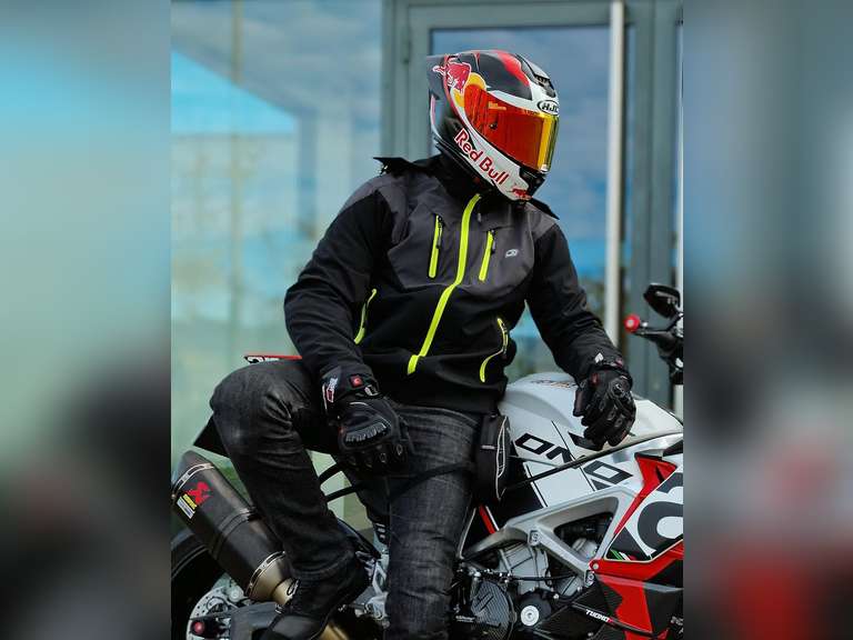 BORLENI Motorcycle Jacket with CE Armor Winter Motorcycle Jacket for Motorbike Riding with Removable Liner Detachable Hood Water-Repellent Windproof, XL 75