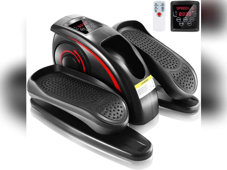 ANCHEER Under Desk Elliptical Machine, Electric Seated Pedal Exerciser, Mini Elliptical Machines for Seniors, LCD Display Monitor, Remote Control, Leg Exerciser for Home 90
