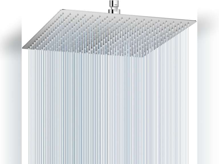 16 inch Large Rain Shower Head Ceiling Mounted - All Metal 304 ...