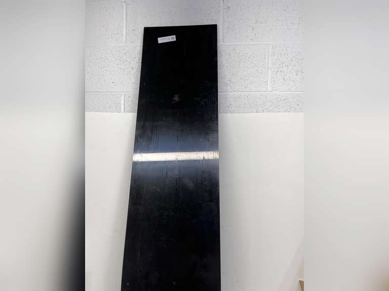 48" x 12" x 1/2" HDPE Plastic Sheet, High Density Polyethylene Sheet Cutting Board Black Solid Block, for DIY, Home Floor 72