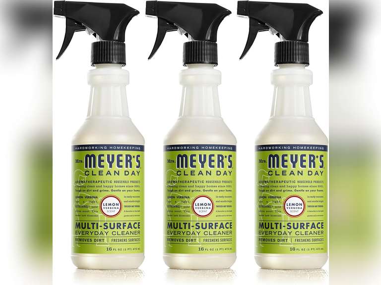 MRS. MEYER'S CLEAN DAY All-Purpose Cleaner Spray, Cruelty Free Formula, Lemon Verbena, 16 fl. Oz - Pack of 3 15