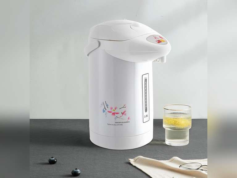 3.8L (128.5 Oz) Electric Kettle Stainless Steel Hot Water Dispenser Countertop Portable Water Boiler 750W Hot Water Kettle,Instant Auto Boiler and Warmer for Tea & Coffee,White 42