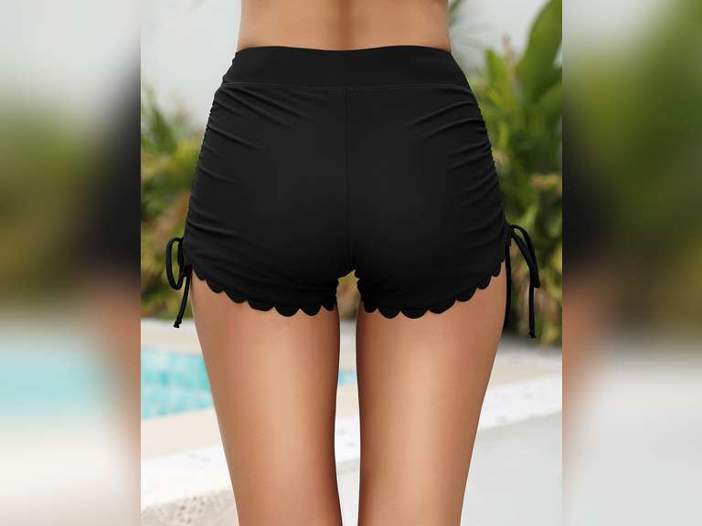 Yonique Women's Swim Shorts High Waisted Bathing Suit Bottoms Tummy Control Boy Shorts Board Shorts, 2X 10