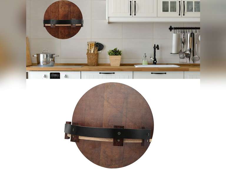Wine Rack with Hanging Hooks, Stylish Design, Fine Workmanship, Easy Installation, Wooden Material Wine Holder 42