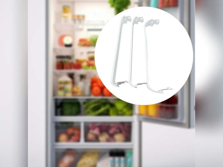 Yajuyi 3 Pieces Refrigerator Shelf Refrigerator Door Shelf Accessories for Refrigerator Part Sturdy Refrigerator Door Shelf Rack Bar 63