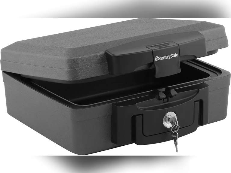 SentrySafe H0100 Fireproof Waterproof Box with Key Lock, 0.17 Cubic Feet, Black 81
