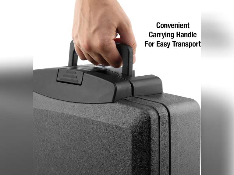 SentrySafe H0100 Fireproof Waterproof Box with Key Lock, 0.17 Cubic Feet, Black 81