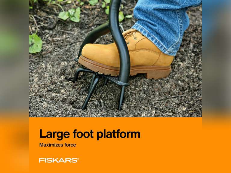 Fiskars 40 Inch Long-Handle Steel Tiller (7990) 34